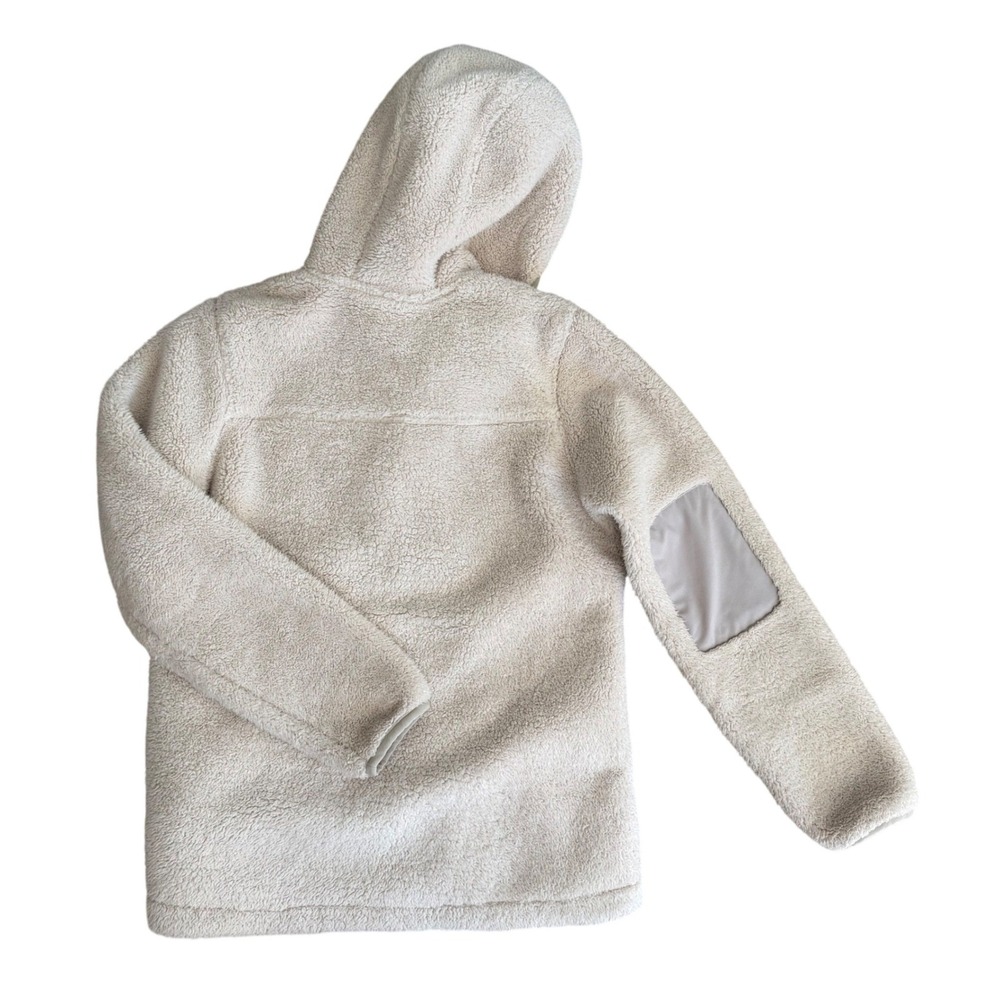 The North Face Womens Campshire Sherpa Fleece Quarter Zip Hoodie White Small P - Picture 2 of 9